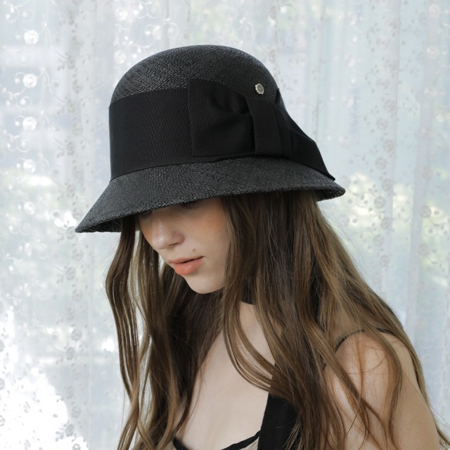 Summer cloche hat - Black