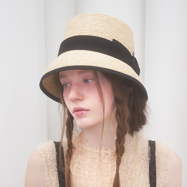 Emma Straw Hat  - Black