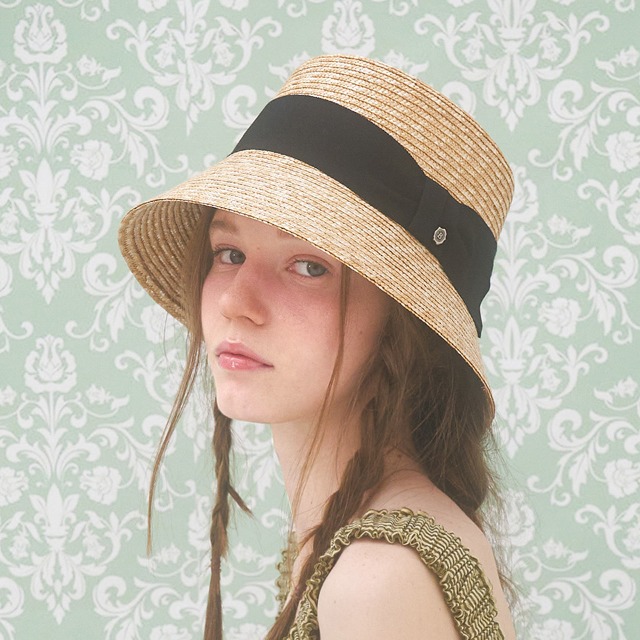Classic Straw Bucket Hat -Natural